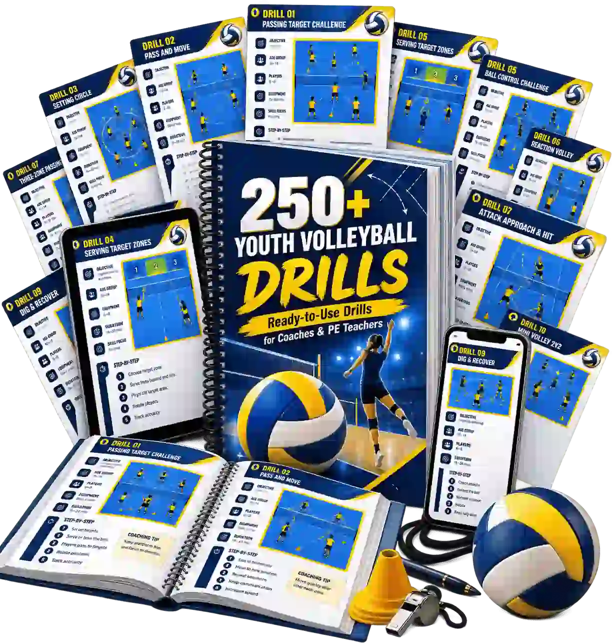 Youth Volleyball Drills product mockup