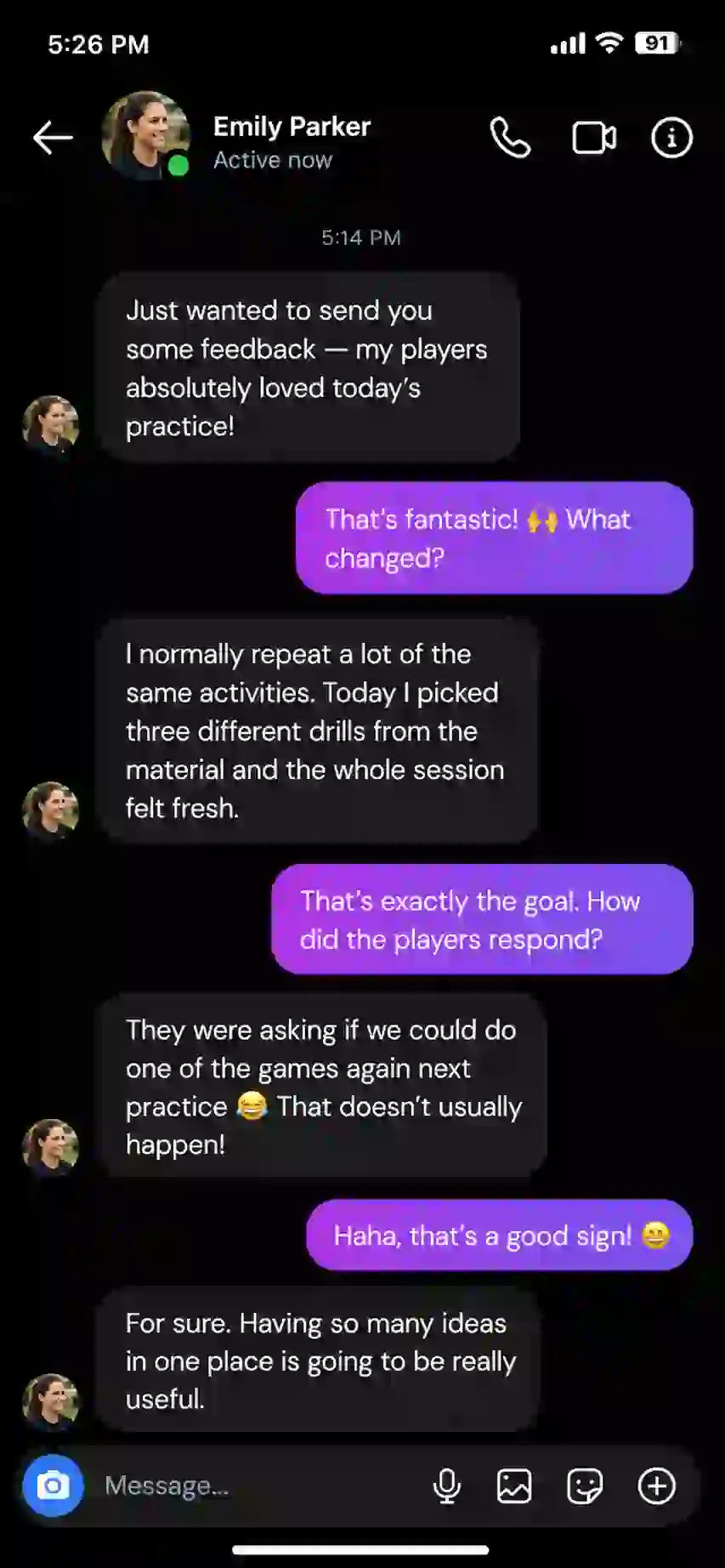 Verified customer review 2 about the youth volleyball drill library