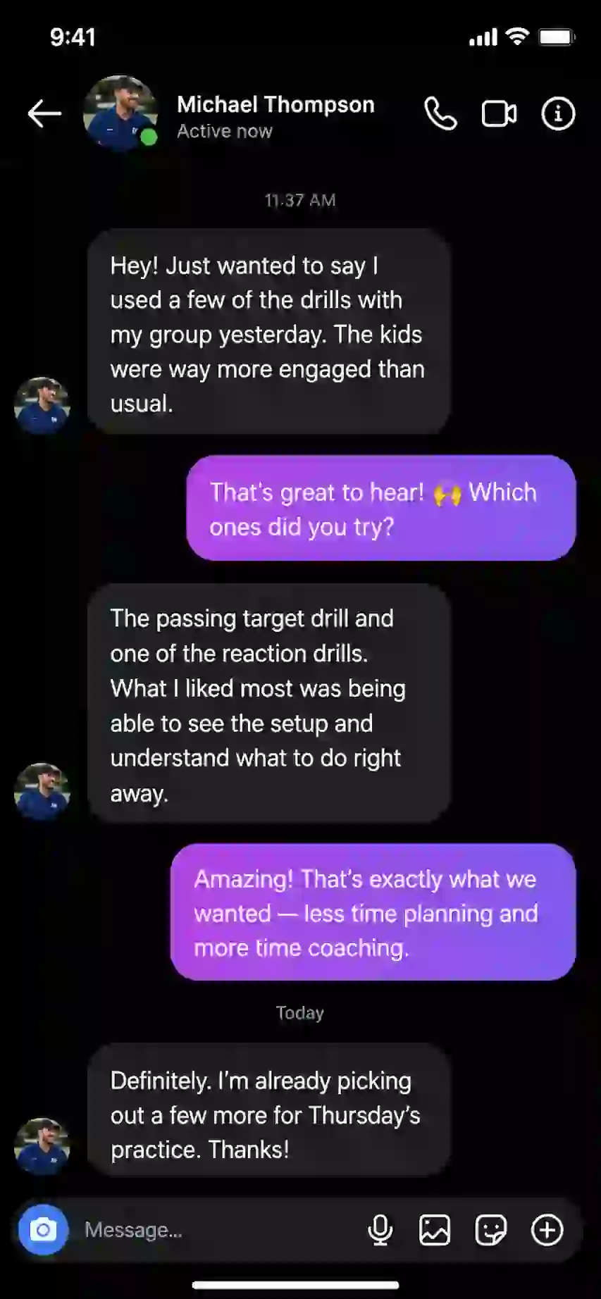 Verified customer review 5 about the youth volleyball drill library